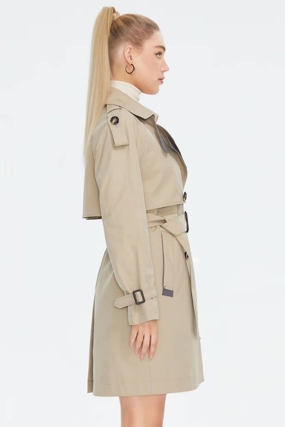 Abrigo Trench Milana con Cinturón