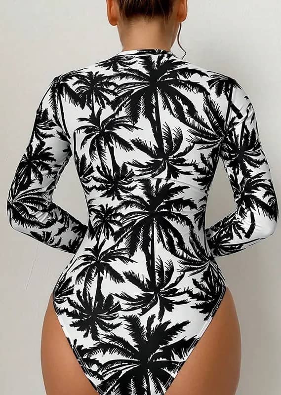 long sleeve swimsuit one-piece