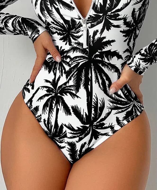 long sleeve swimsuit women
