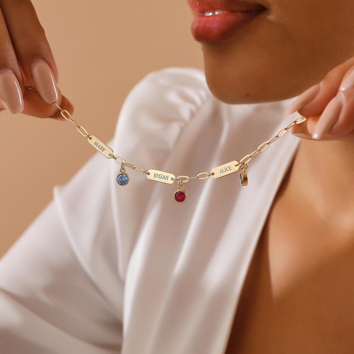 birthstone bracelet for mom