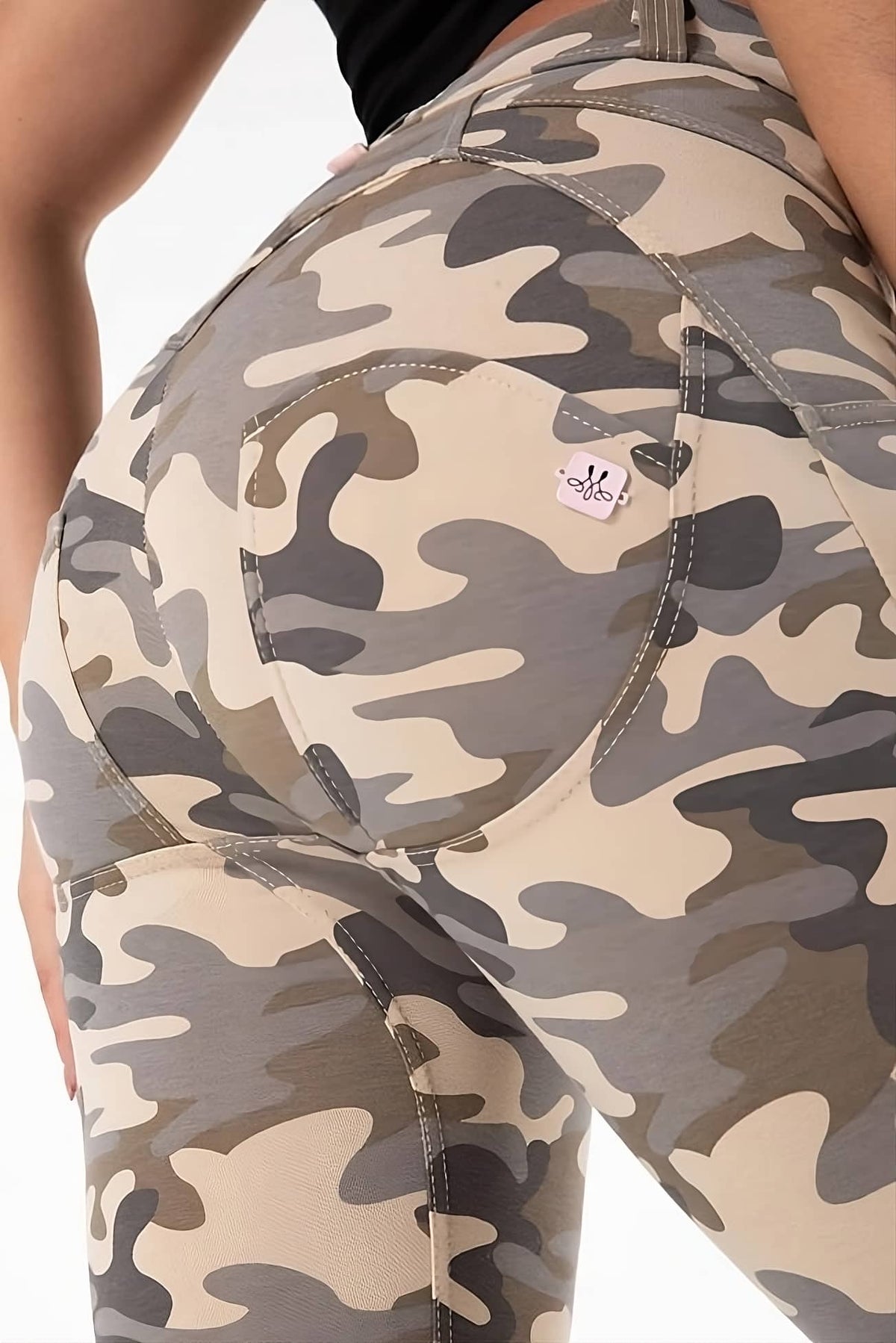 High-Rise Camouflage Skinny Jeans