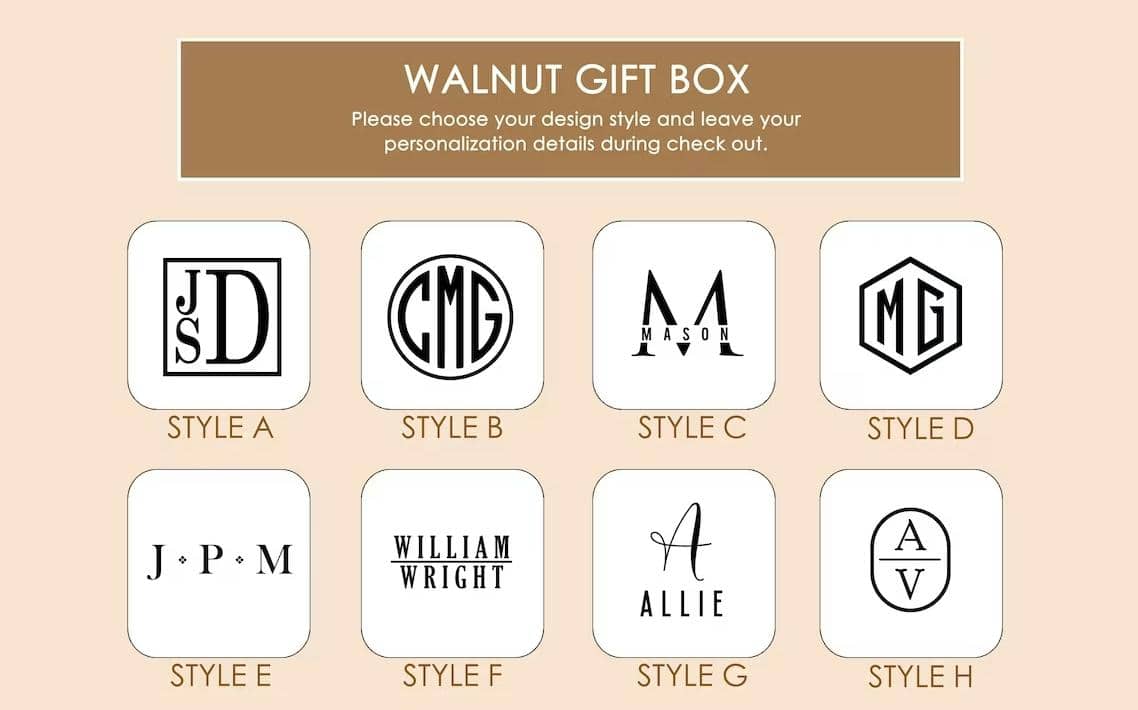 ساعة خشبية محفورة وصندوق