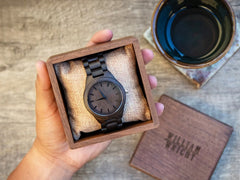 Engraved Wood Watch & Box