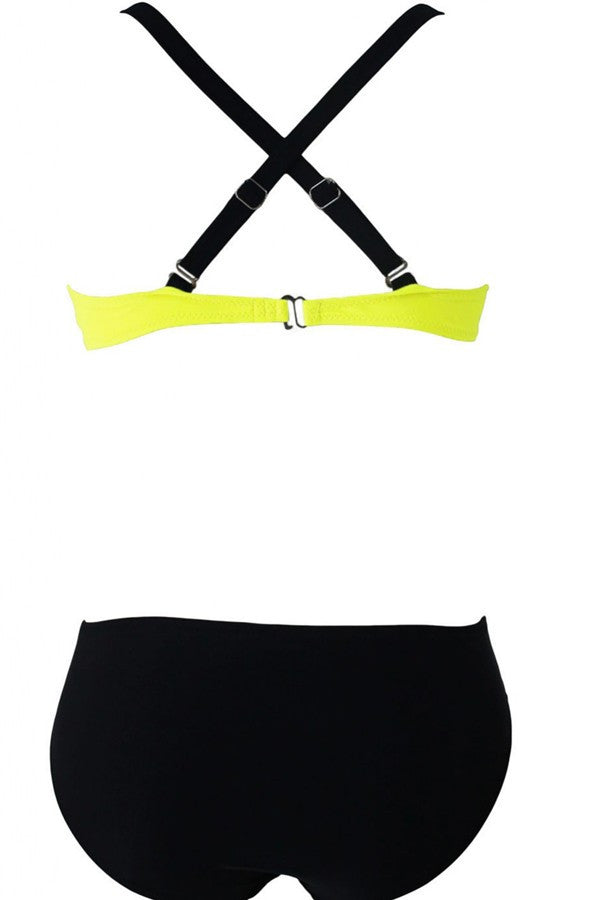 Bikini noir et jaune