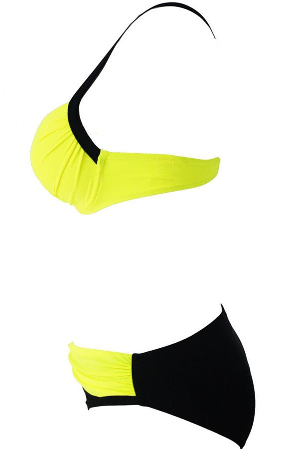 Bikini noir et jaune
