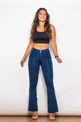 Butt Lifting Mid Rise Bootcut Jeans