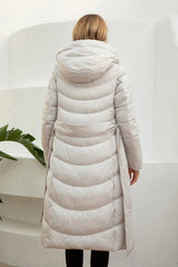 Women's Belted Long Parka