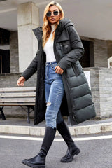 Odella Quilted Belted Puffer Jacket