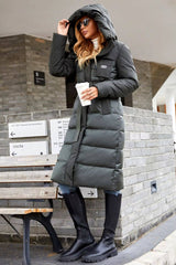 Odella Quilted Belted Puffer Jacket