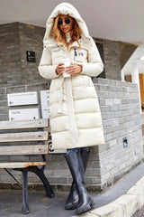 Odella Quilted Belted Puffer Jacket