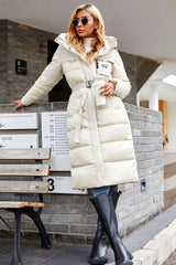 Odella Quilted Belted Puffer Jacket