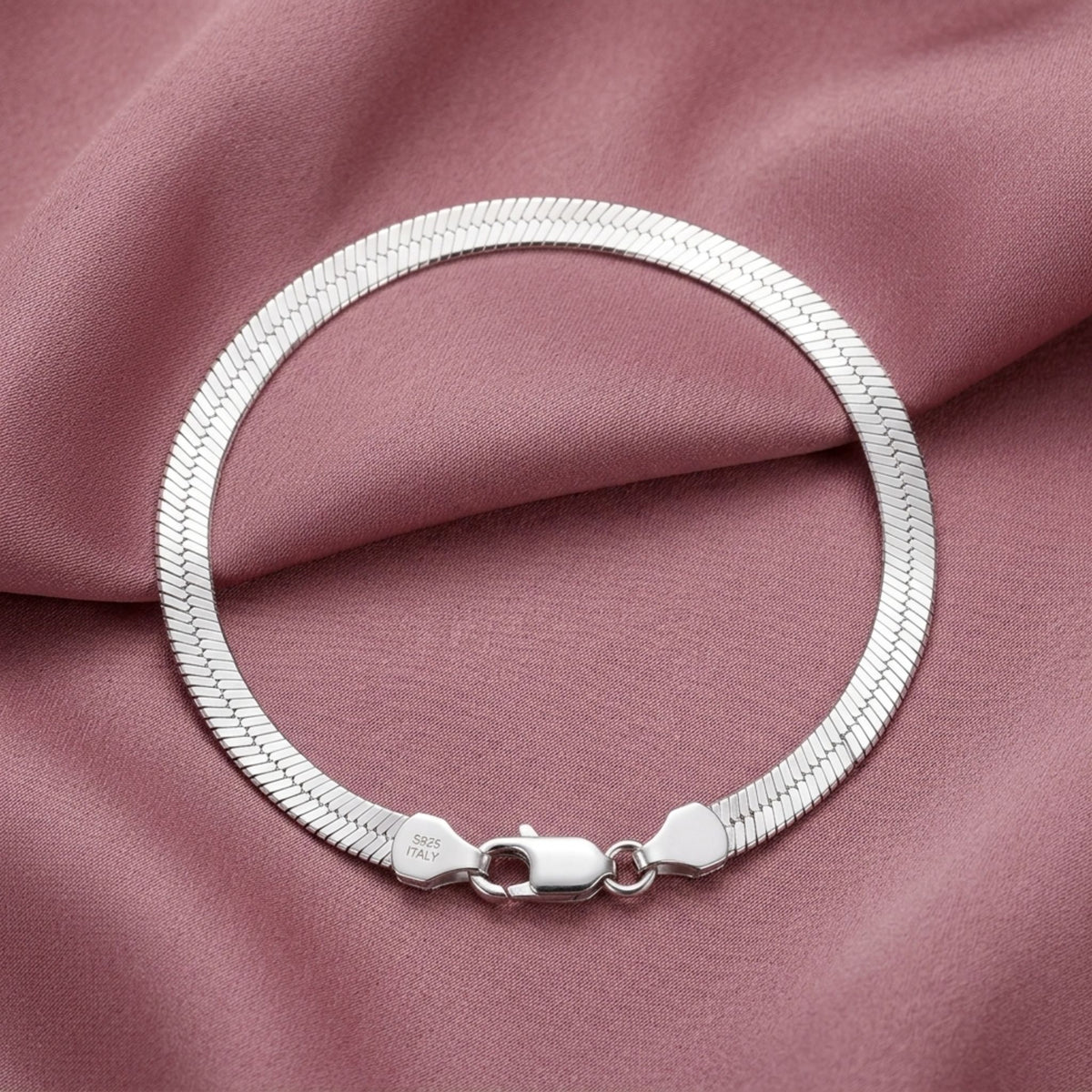 Gold Herringbone Bracelet