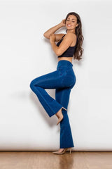 Butt Lifting Mid Rise Bootcut Jeans