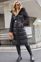 Odella Quilted Belted Puffer Jacket