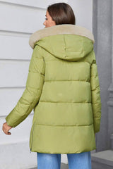 Quilted Puffer Jacket with Hood