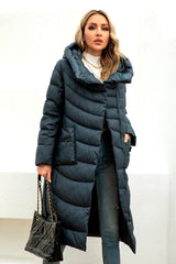 Women's Belted Long Parka