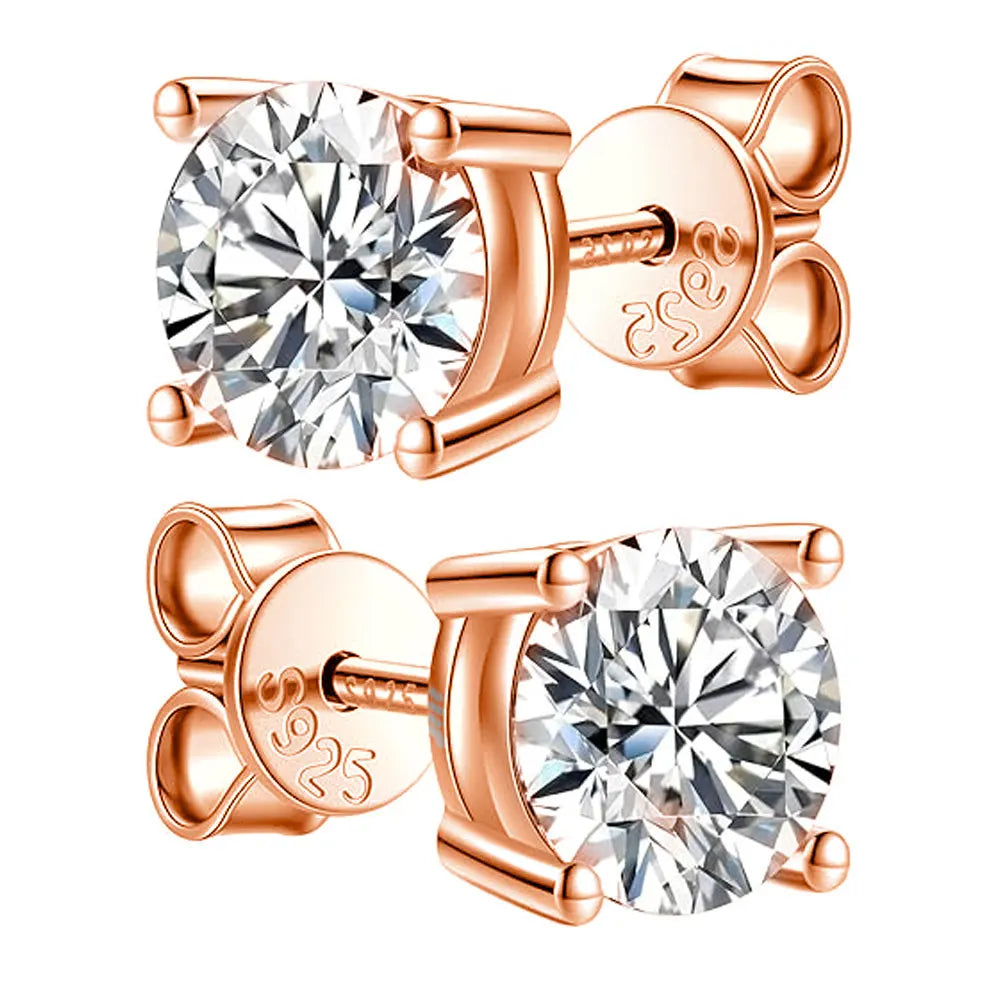 Moissanite Diamond Stud Earrings