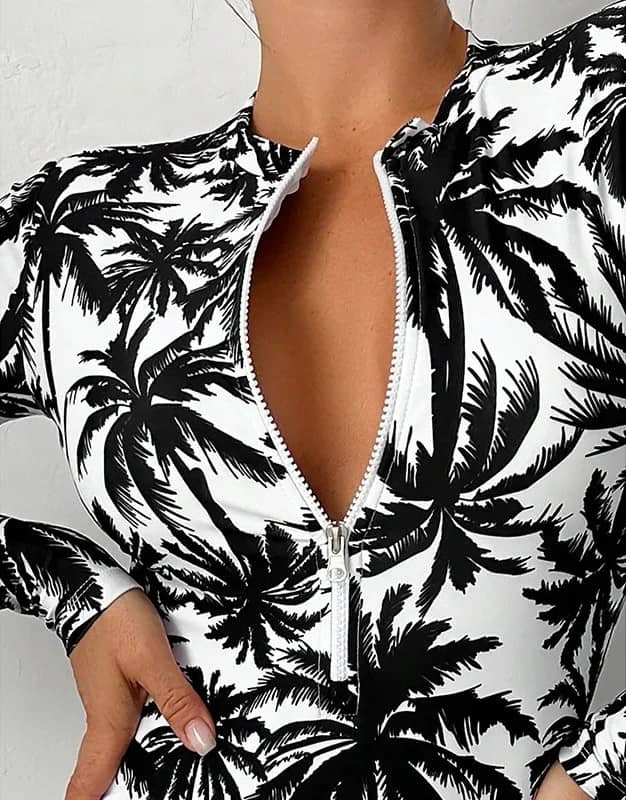 Palmyra Long Sleeve One-Piece Swimsuit