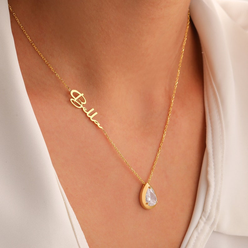 April Birthstone Necklace