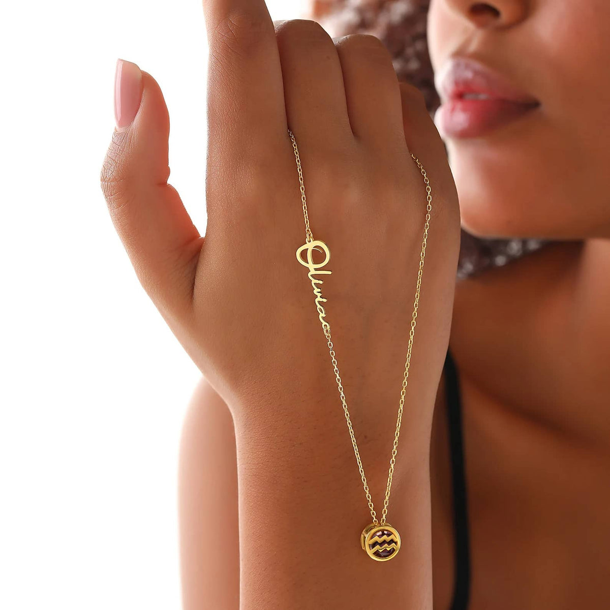Aquarius Birthstone Necklace