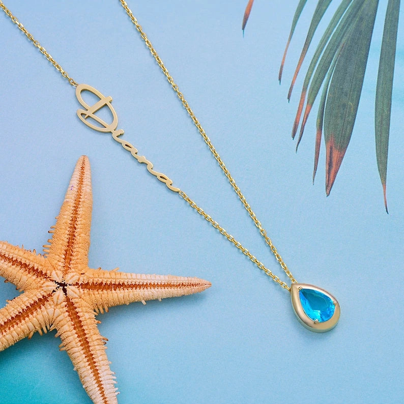 December Birthstone Necklace