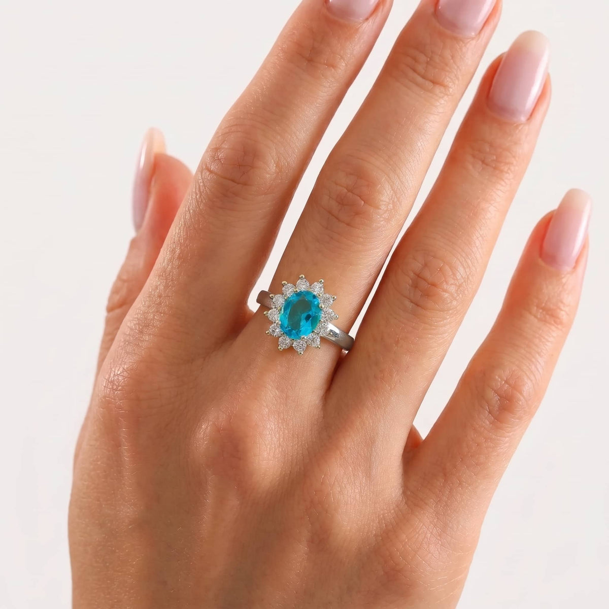 Bague avec pierre de naissance de décembre