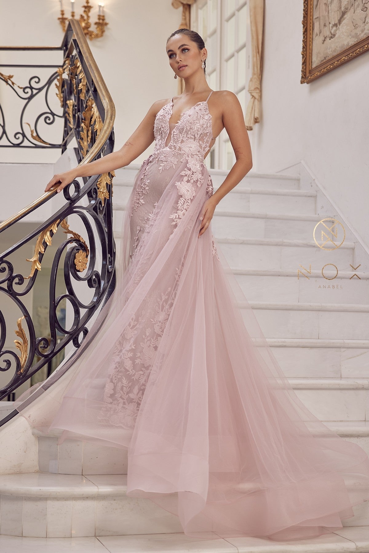 blush pink wedding dress