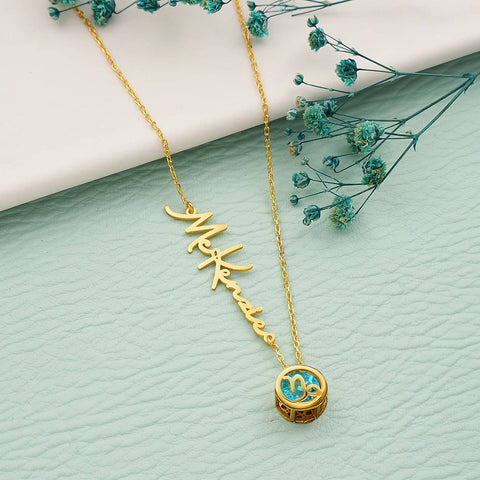 Capricorn Birthstone Necklace