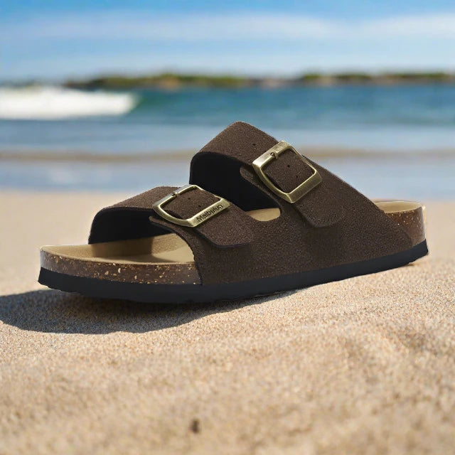 dark brown womens sandals