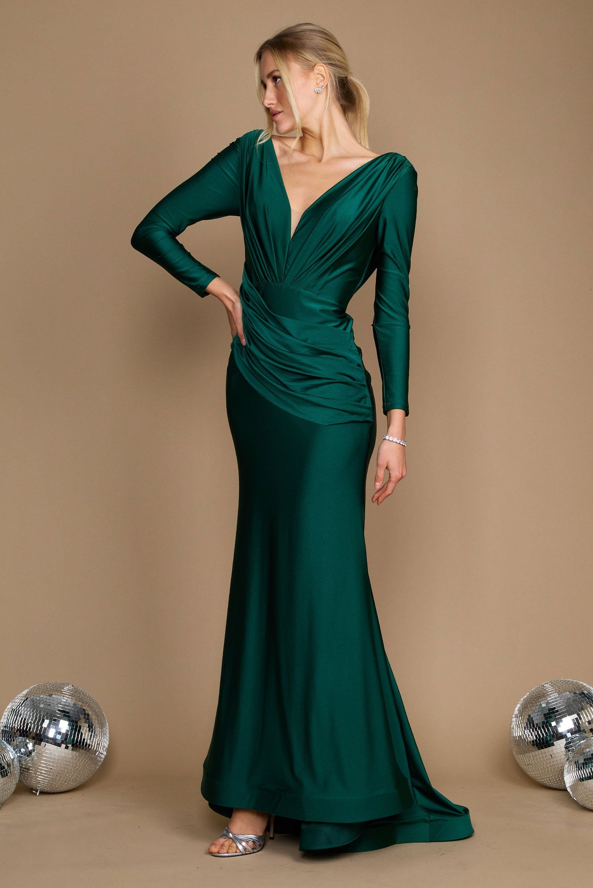 dark green dress for wedding