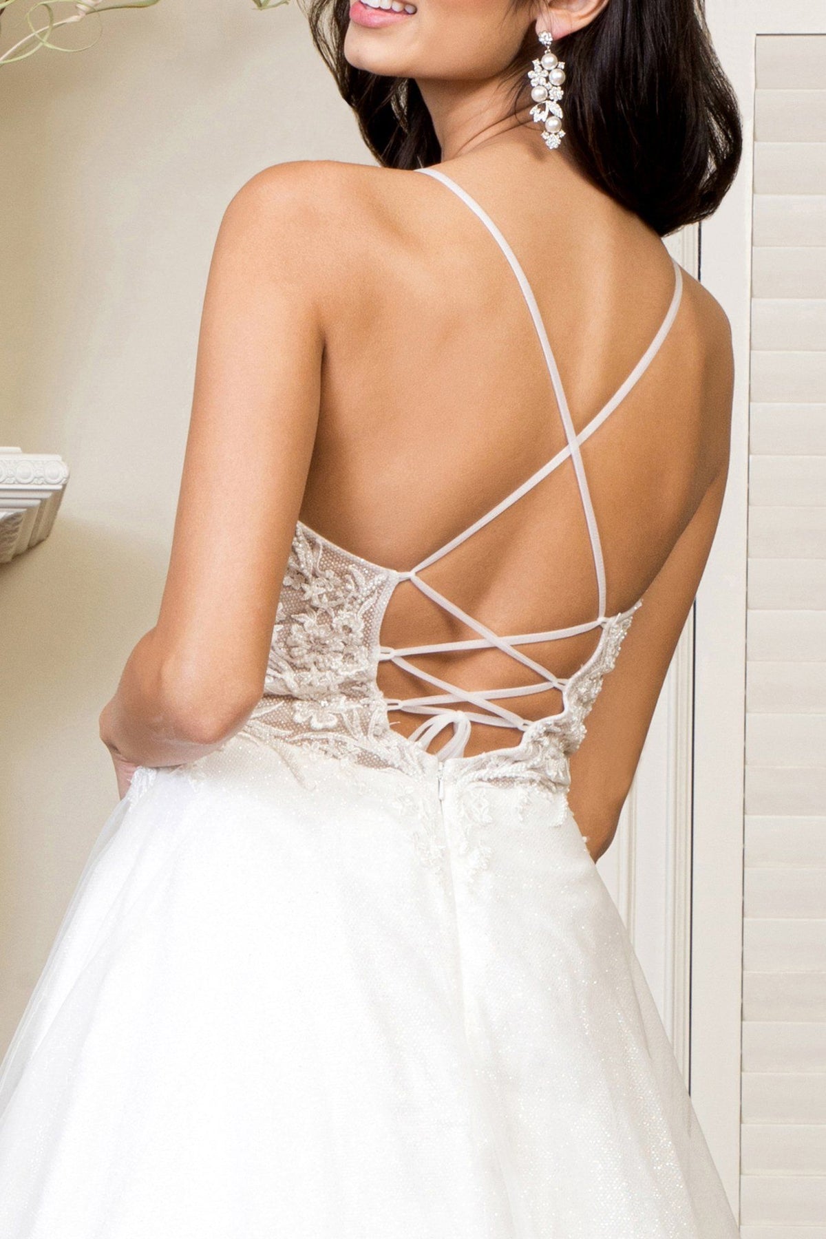 embroidered bodice wedding dress