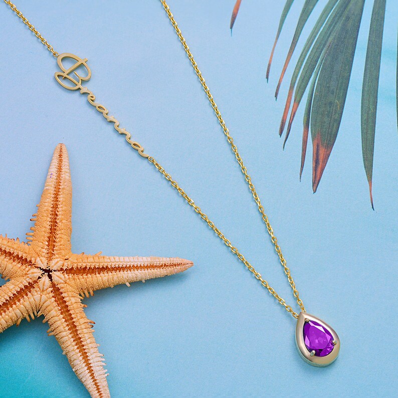 February Birthstone Necklace