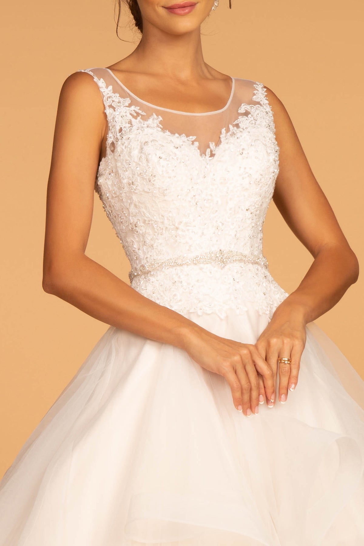 floral lace wedding dress