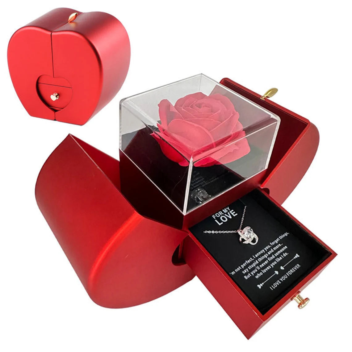 Eternal Rose Box with Necklace