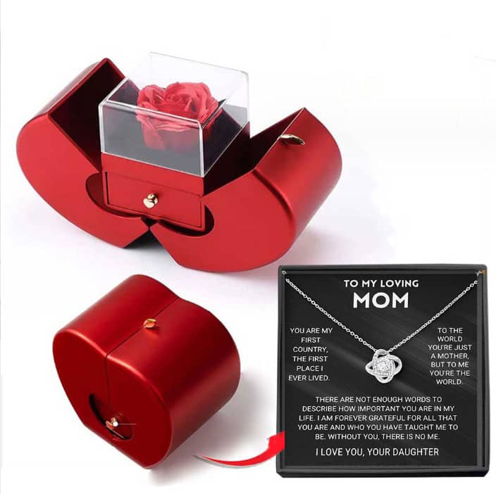 Eternal Rose Box with Necklace