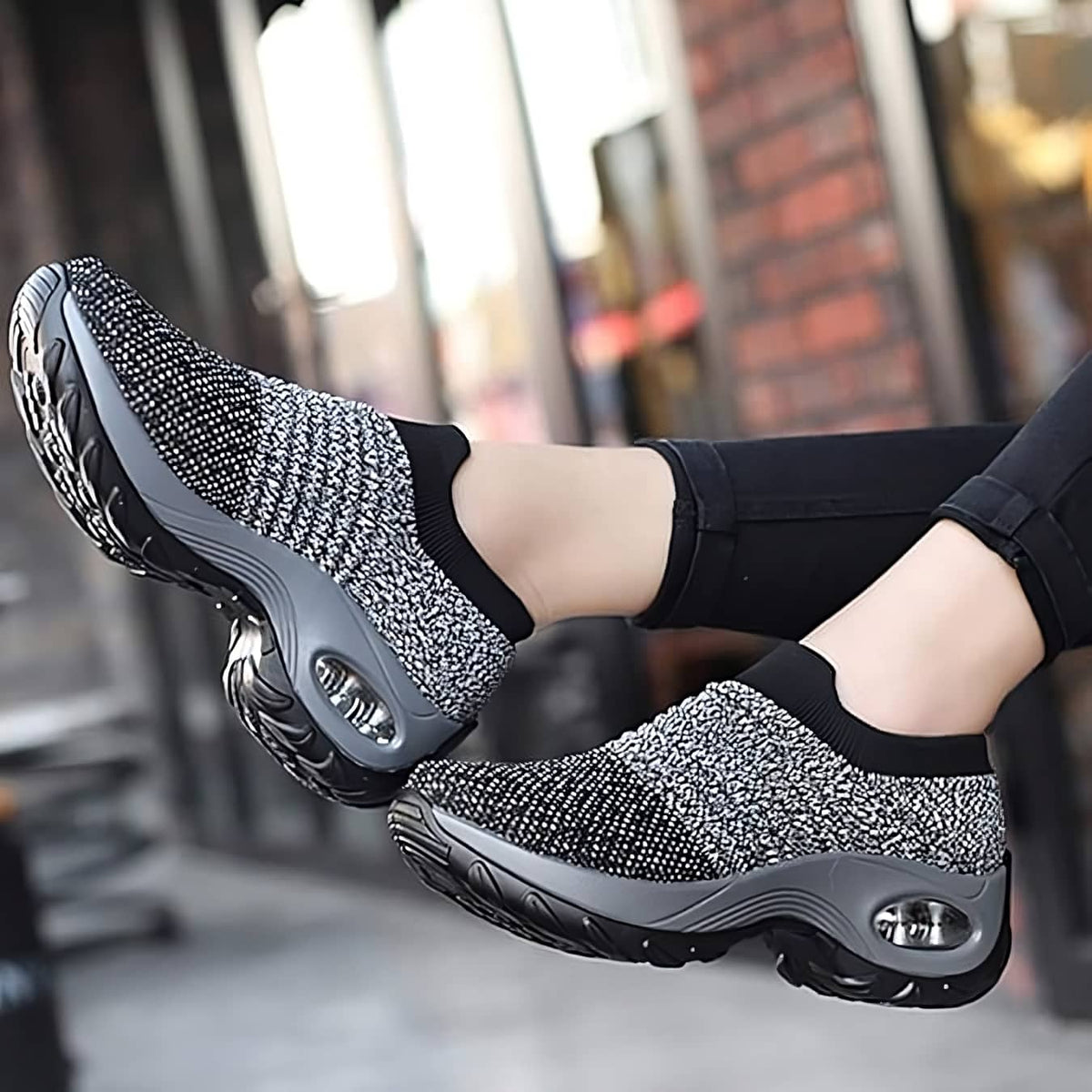 grey walking shoes women