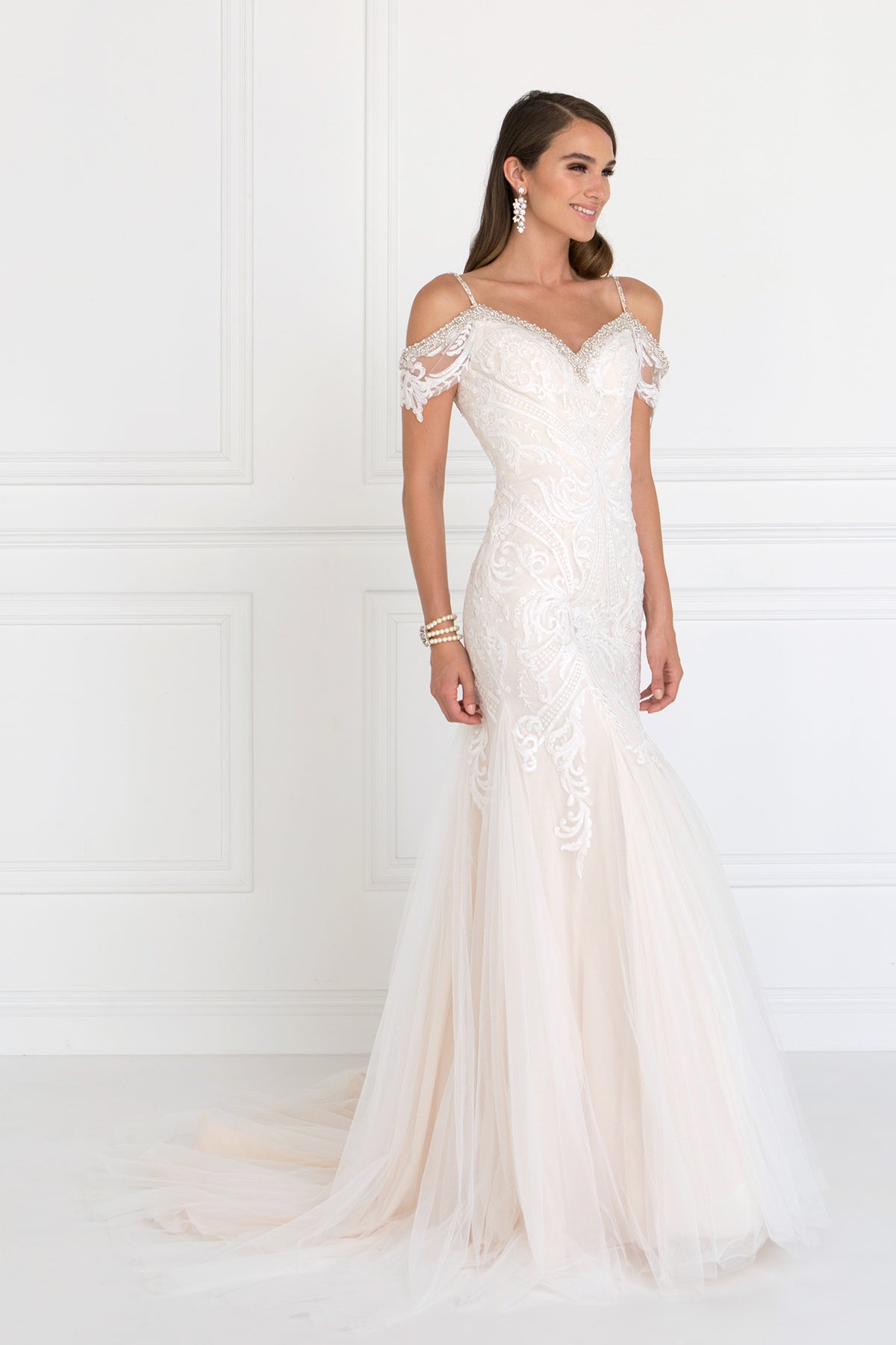 ivory mermaid wedding dresses