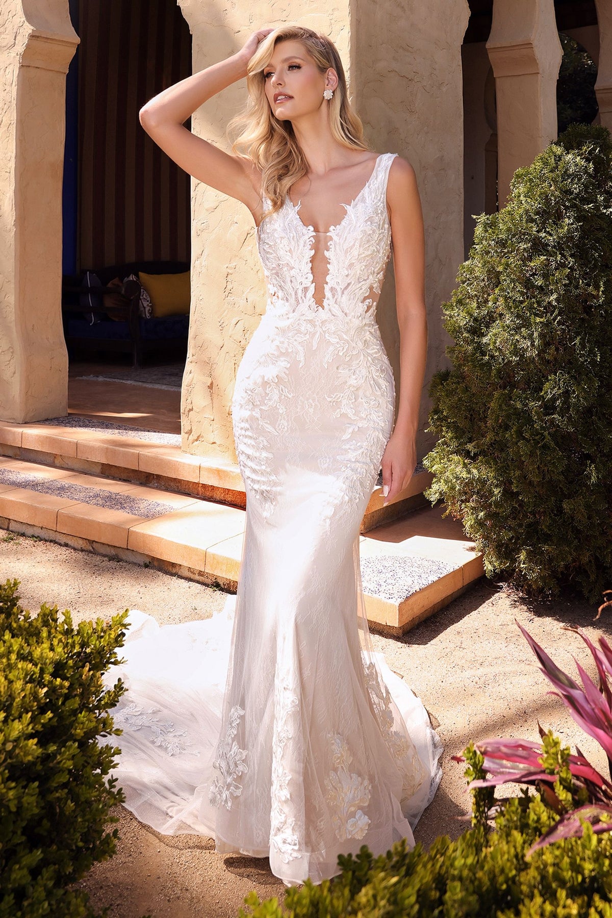 mermaid lace wedding dress