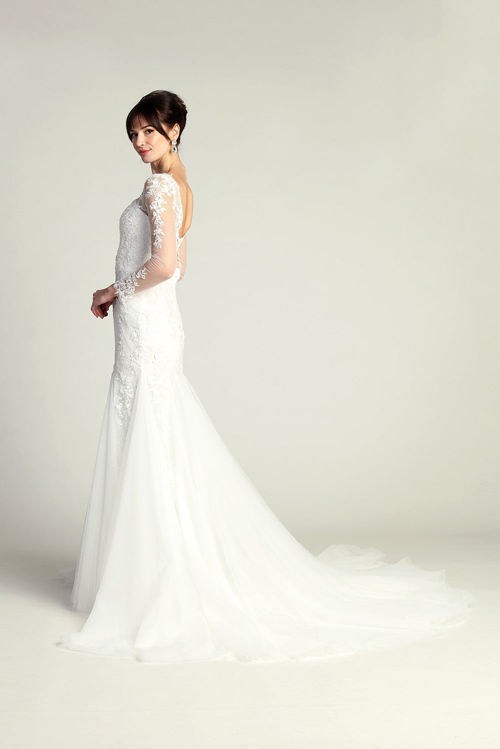 lace wedding dress mermaid