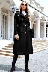 Long Fitted Trench Coat