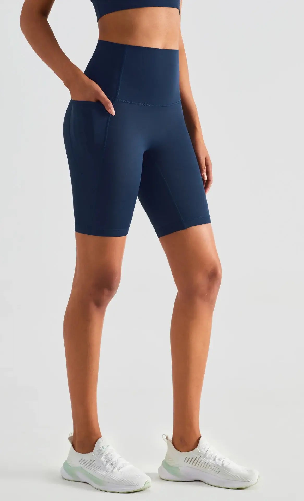 navy biker shorts girls