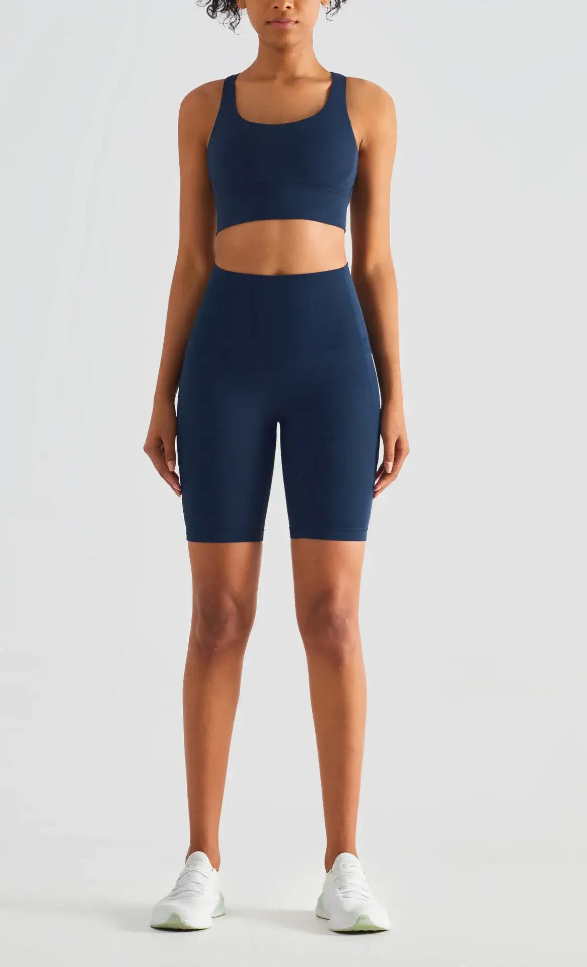 navy biker shorts women