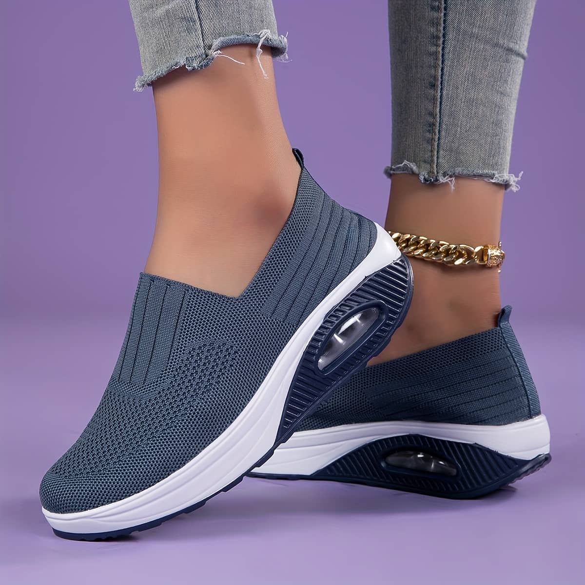 navy blue orthopedic shoes