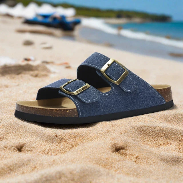 navy blue sandals