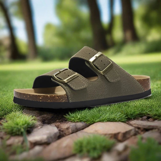 olive green sandals