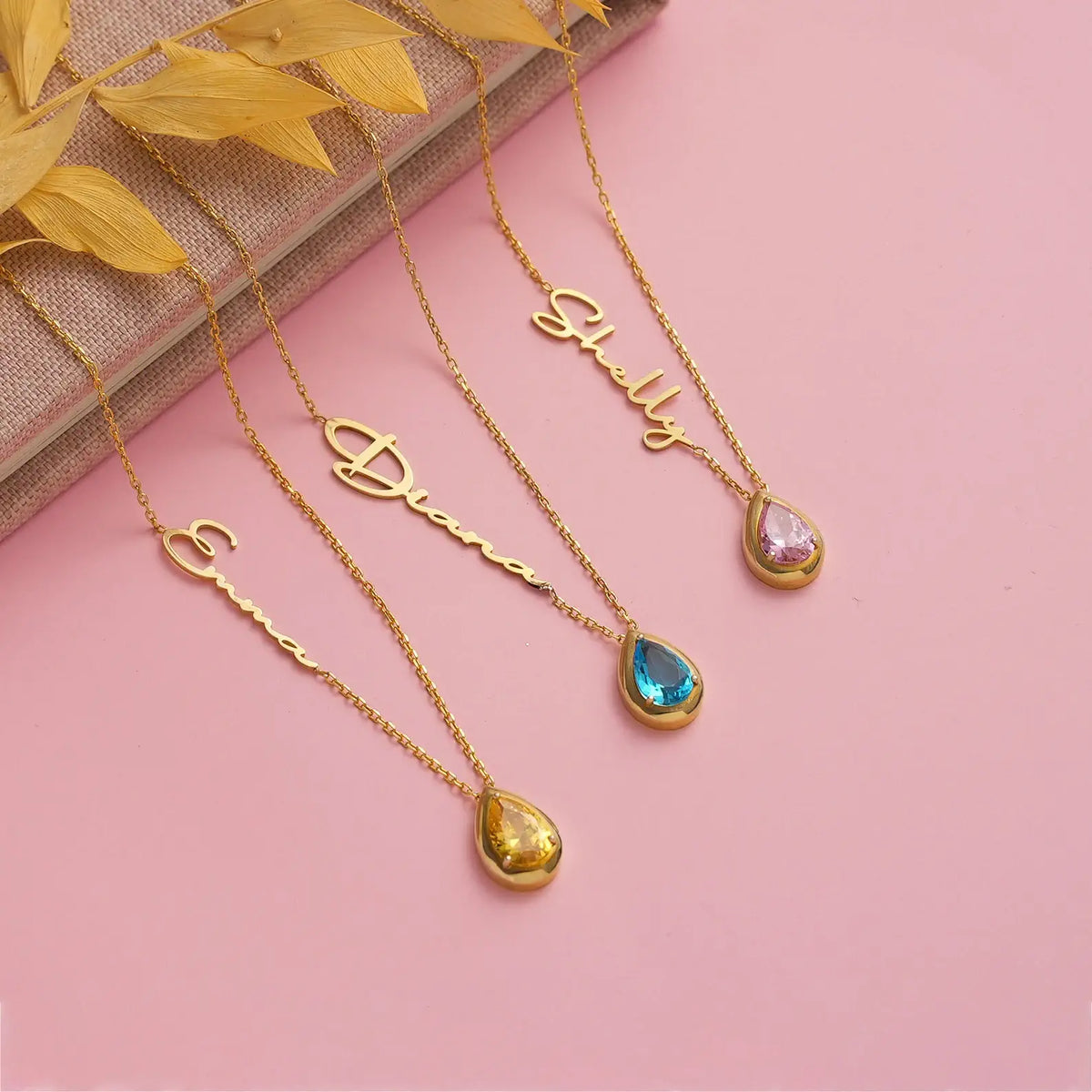 Christmas Gift for Wife -  Birthstone Name Necklace
