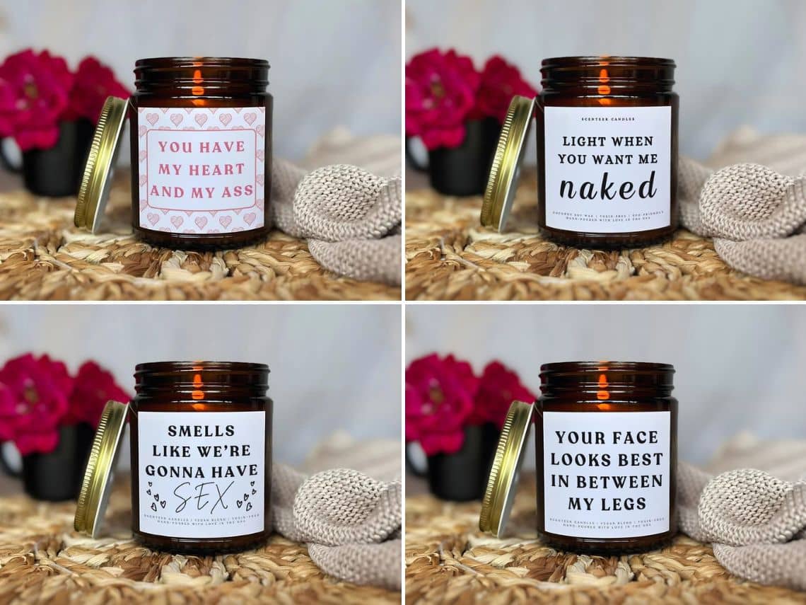 Romantic Scented Candles Set (4-Pack)