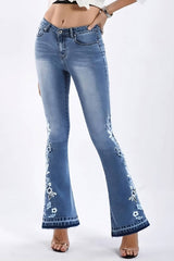 skinny flare jeans