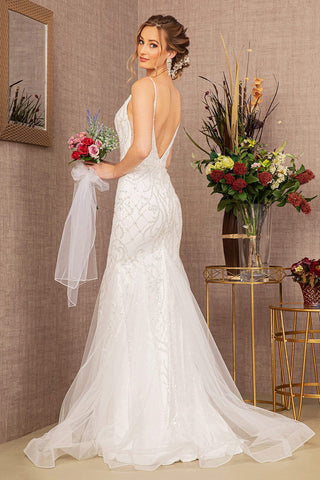 trumpet wedding gown lace
