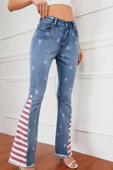 Stars & Stripes Flare Jeans